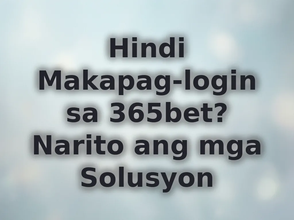 Login problems solution