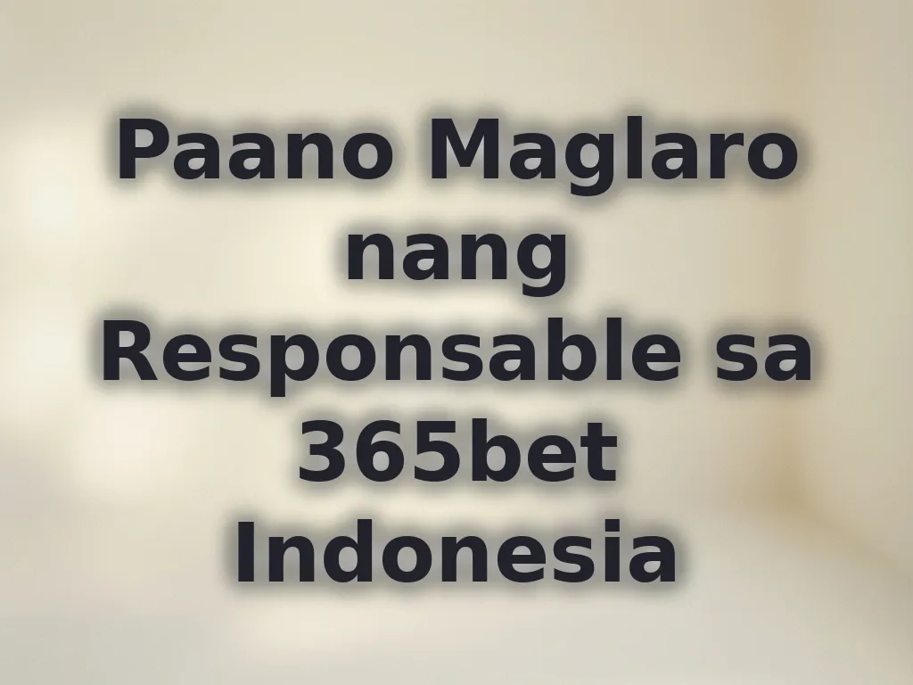 Responsible gaming guide